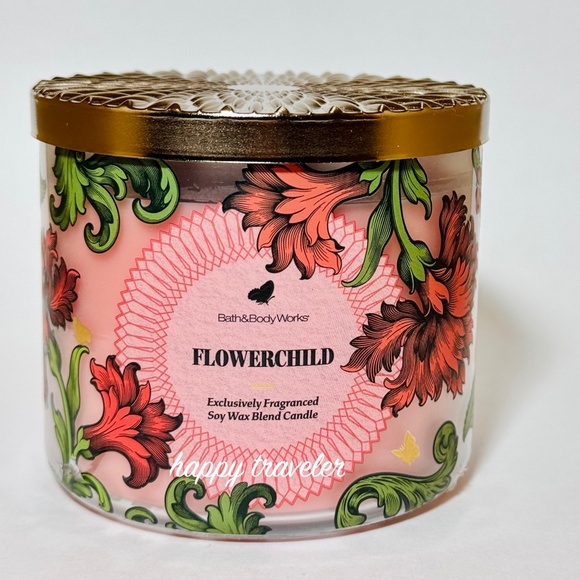 FLOWERCHILD 3 Wick Candle - Picture 1 of 3